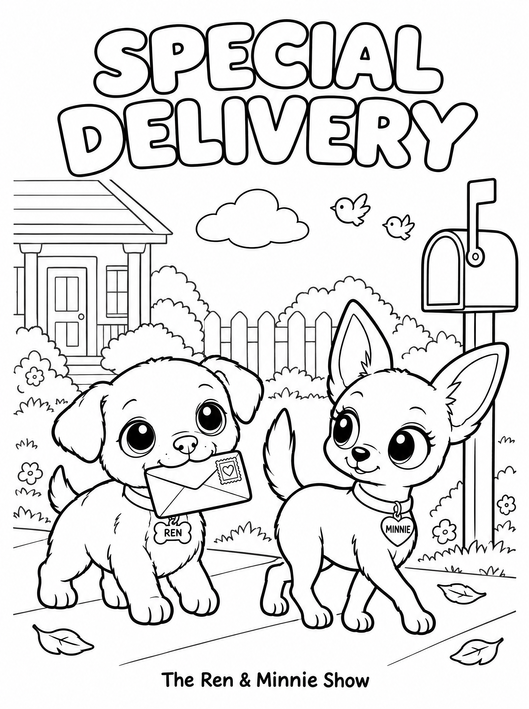 Special Delivery colouring page